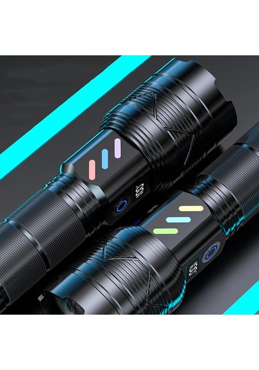 Mso Profesyonel 20watt 5000mah Powerbank Type-c Led Fener Siyah