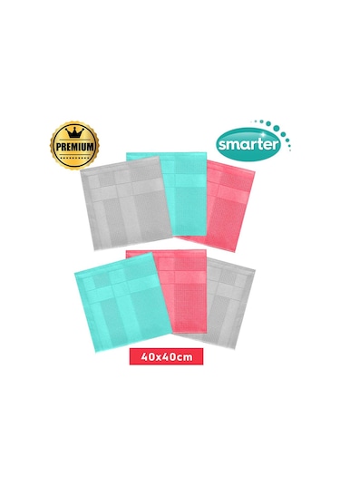 Smarter Premium 6lı Mikrofiber Temizlik Bezi 40x40 Diğer