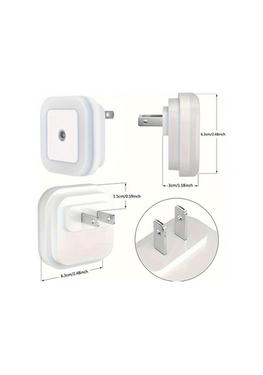 Maoyaya Akıllı Gece Lambası - Beyaz Işık, Otomatik Sensörlü Ve Ayarlanabilir Beyaz