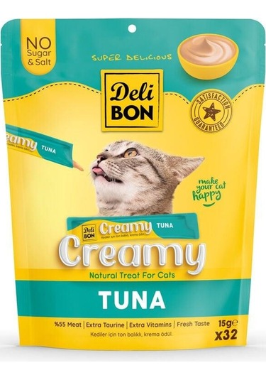 Delibon Creamy Ödül Maması Ton Balıklı 15gr 32li Paket