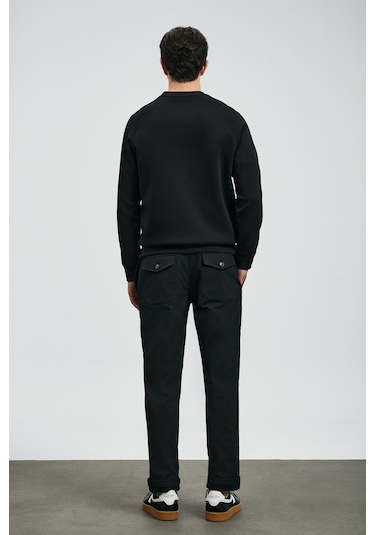 Lufian Erkek Cooper Sweatshirt 112030177 Siyah Siyah