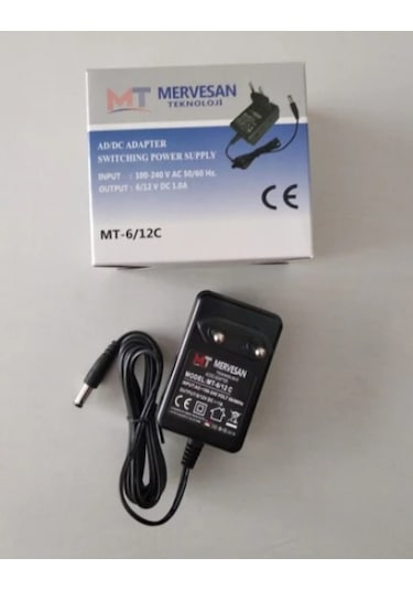 Mervesan MT-6/12C 15W 6V-12V 1A Akü Şarj Cihazı-285-