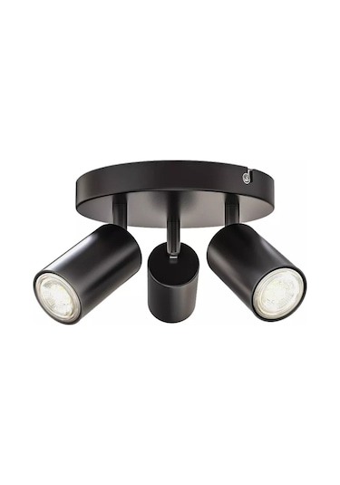 Mylights  Modern Üçlü Metal Led Spot Günişiği Ampullü Hareketli A