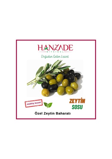 Hanzade Bitkisel Zeytin ve Zeytinyağı Çeşnisi 250 G