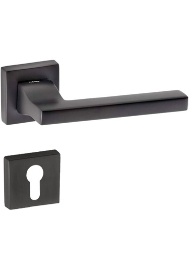 Doğanlar Turkuaz Antrasit Rozetli Kapı Kolu Takım-yale Kol