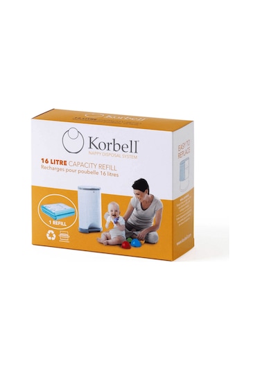 Korbell 495 Adet Bez Kapasiteli Çöp Poşeti Mavi