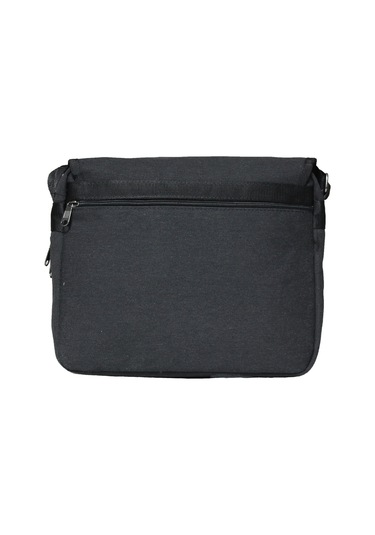 Unısex Kanvas Postacı Çantası Askılı Omuz Çantası Okul Çantası Körüklü Çapraz Çanta Pst01 Siyah Siyah