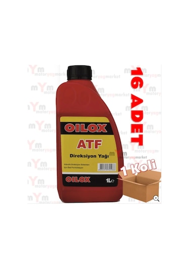 Oilox Atf Hidrolik Kırmızı Direksiyon Yağı 16 x 900 ML