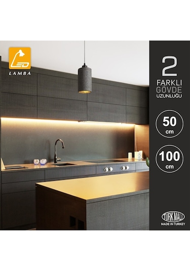 Lambaled Mutfak Tezgahı Led Aydınlatma Beyaz Işık - 100Cm