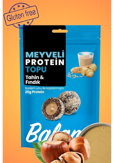 Meyveli Tahinli & Fındıklı Protein Topları 110gr X3 Adet