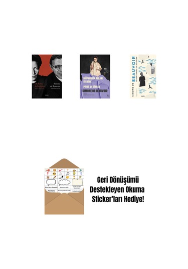 J. P. Sartre İle Söyleşiler + Konuk Kız + Nelson Algren'e Aşk Mektupları + Okuma Sticker'ları