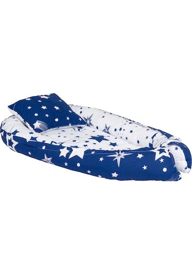 Özbay Btrend Babynest Yatak Ve Yastık+ Sallanır Sepe Lacivert