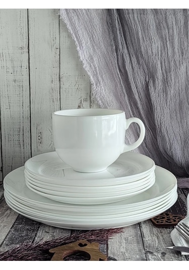 Lumınarc 19 Cm Tatlı Tabakları, 6 Parça Set 343265768 Beyaz