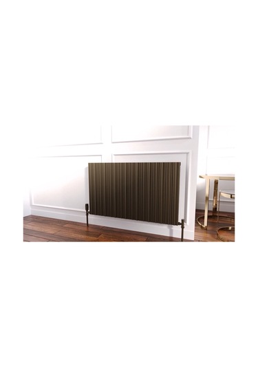 Lojimax Alüminyum Çift Panel Yatay Radyatör Bamboo Double 600x959mm 8 Dilim Mat Bronz 1048 W Yüksek Isıl Güç