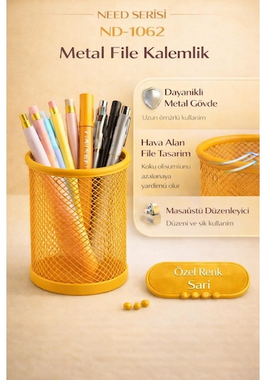 Need Metal File Kalemlik Sarı Nd-1062