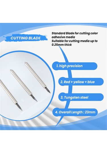 30 Adet 30 45 60 Derece Roland Plotter Bıçak Ofseti