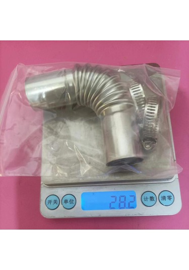 Dianziye Oto Park Heater Aksesuarı: Paslanmaz Çelik Spiral Egik Boru 13cm , 60-300cm Gürültü Dürtmeleyici, Dayanıklı Ve Kompakt Tasarım