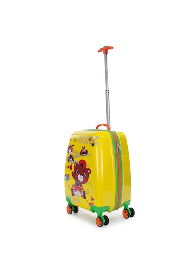 Wexta Ayıcık Çocuk Valizi Wx-420 Sarı