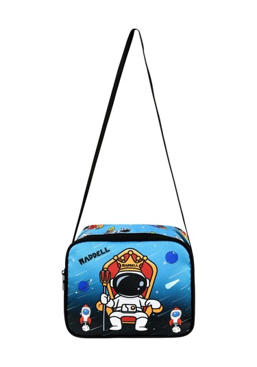Waddell Lisanslı Siyah-mavi Astronot Desenli Erkek Çocuk İlkokul Sırt Çantası Ve Beslenme Çantası