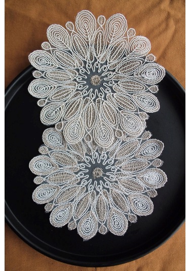 6 Adet Fransız Tarzı Modern Krem Vizon Beau Decor Bardak Altlığı Bej