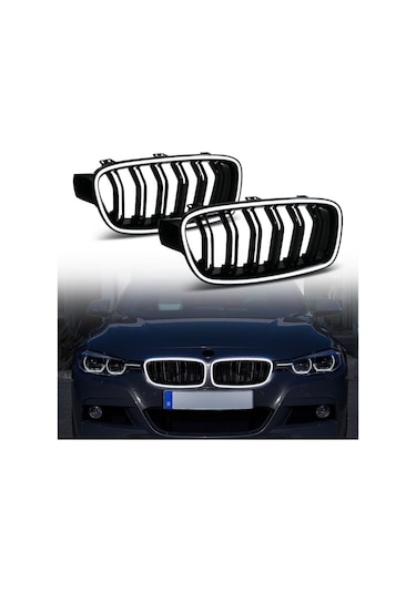 Autogp Bmw F30 M3 Ön Böbrek Panjur Izgara Ledli 2012 / 2018