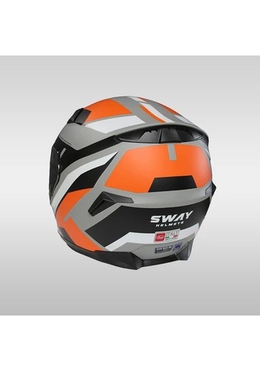 Sway 820 Aıx Orange Full Face Motosiklet Kaskı Turuncu