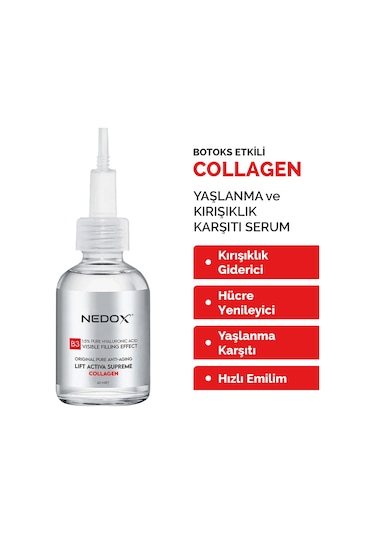Nedox   Dolgunlaştırıcı Kolajen Serum 60 ML