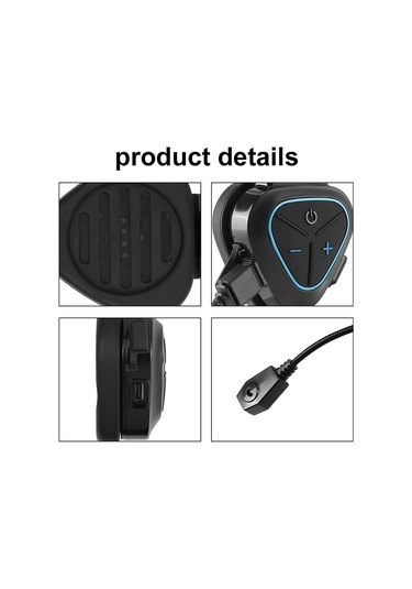 Lx1 Motosiklet Yarım Kask Su Geçirmez Kablosuz 5.3 Bluetooth Kulaklık, Sürüm: İngilizce Klasik Mavi