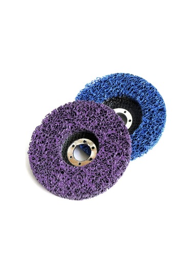 Reedark 4" Açılı Taşlama Çarkı - Boya, Pas Ve Kaynak Temizleme İçin Mavi Naylon Şerit Disk