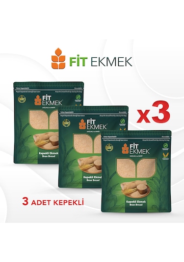 Fit Kepekli Lavaş Ekmeği 3'lü