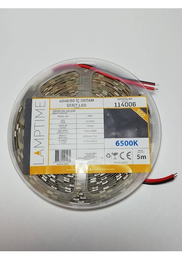 Lamptime Şerit Led Beyaz İç Mekan 114006 5 Metre