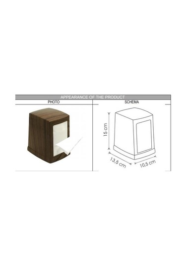 Omnipazar Vialli NP100A Masa Üstü Peçete Dispenseri Peçetelik Ahş