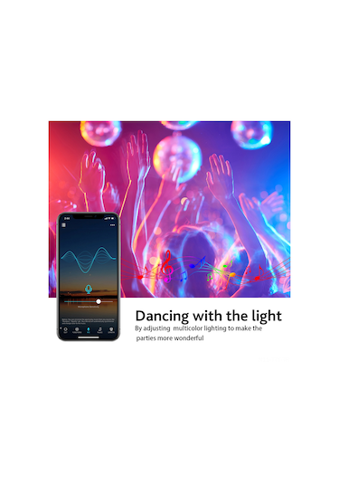 Dianziye 10w E27 Wifi Akıllı Ampul, Rgb+cct 16m Renk, 2700k-6500k, Alexa/google Ses Kontrolü, Dimmable, 220v 1 Adet