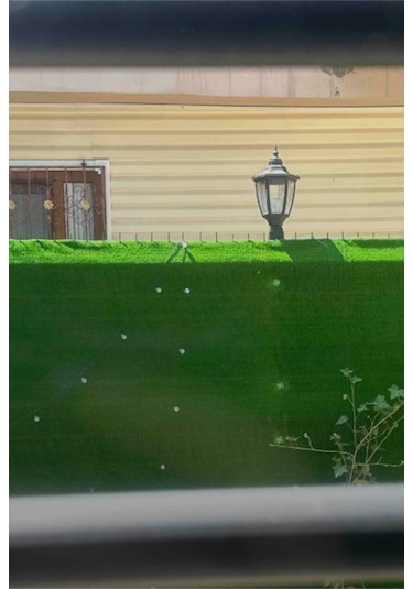 Panel Çim Çit Kare Tabanlı Altıgen Direk Üstü Bahçe Armatürü Siyah Renk, Bahçe Duvar Çit Üzeri Aplik Diğer