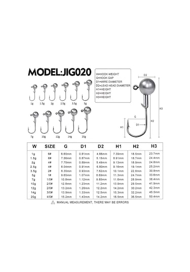 Hokkaido 14 Gram 5 Adet Jig Head -zoka