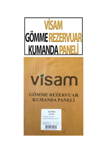 Visam Gömme Rezervuar Kumanda Paneli Beyaz
