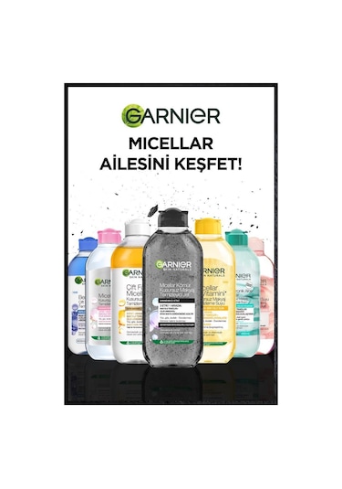 Garnier Micellar Kömür Kusursuz Makyaj Temizleyici Jel 400 ML