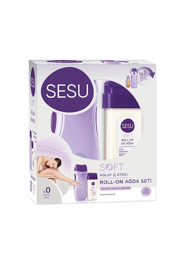 Sesu Isıtılıcılı Set Roll On Ağda Makinesi Seti Soft