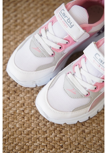 Daxtors D0132 Cırtlı Çocuk Unisex Sneaker Spor Ayakkabı Pembe