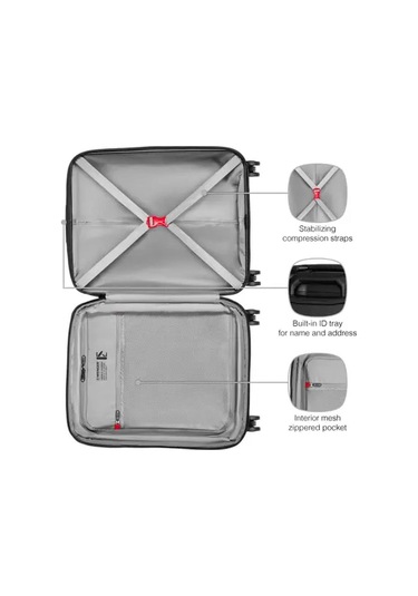 Wenger Prymo Kabin Boy Valiz, Siyah Çok Renkli