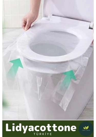 Klozet Kapak Örtüsü Pratik Kullanımlı Hijyenik Klozet Kapağı Poşeti Avm Halka Açık Tuvalet 50 Adet Çok Renkli