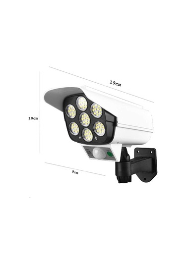 Sahte Kamera Görünümlü Güneş Enerjili Sensörlü Aydınlatma