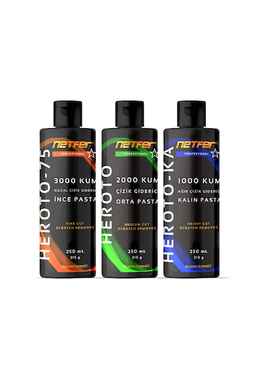 Netfer 3'lü Pasta Set - 3x250 Ml