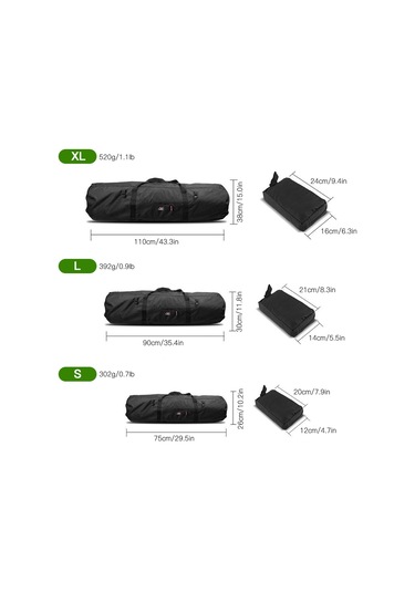 Feelnature Outdoors-75x26x26cm Açık Bagaj Çanta Çadır Saklama Çantası Yürüyüş Kamp,siyah Diğer