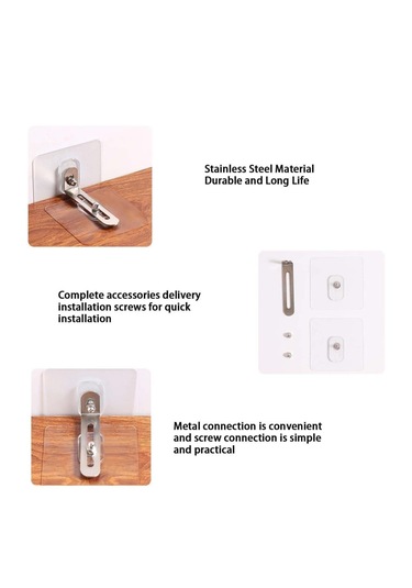 Kendinden Yapışkanlı Mobilya Sabitleme Aparatı Çok Pratik