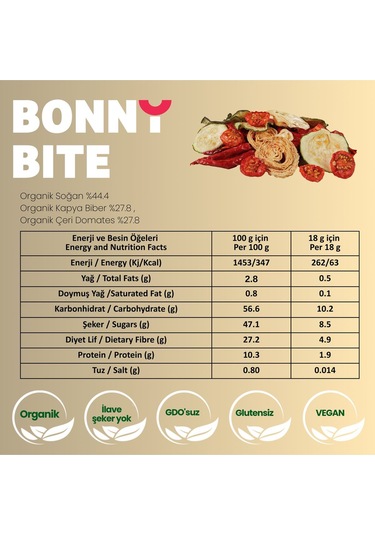 Organik Çıtır Elma & Çıtır Sebze Kapya Biber, Cherry Domates, Soğan İkili Paketi Diğer