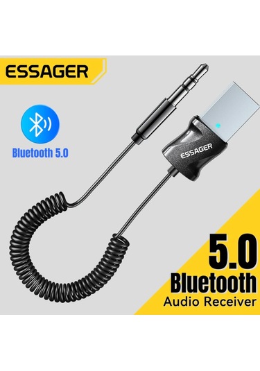 Bluetooth 5.0 Aux 3.5 Mm Araç Kiti Yeni Nesil Şık Hızlı Son Nesil