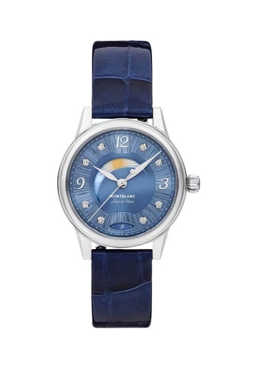 Montblanc Boheme Day & Night 30 Mm Otomatik Saat 133334 Mavi