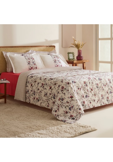 Karaca Home Inara %100 Pamuk Tek Kişilik Nevresim Takımı Kırmızı Kırmızı