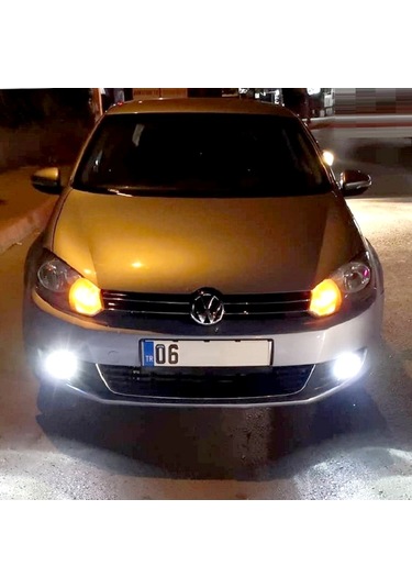 Volkswagen Golf 6 Led Xenon Sis Farı Ampulü 9006 Hb4 6000k Beyaz Işık